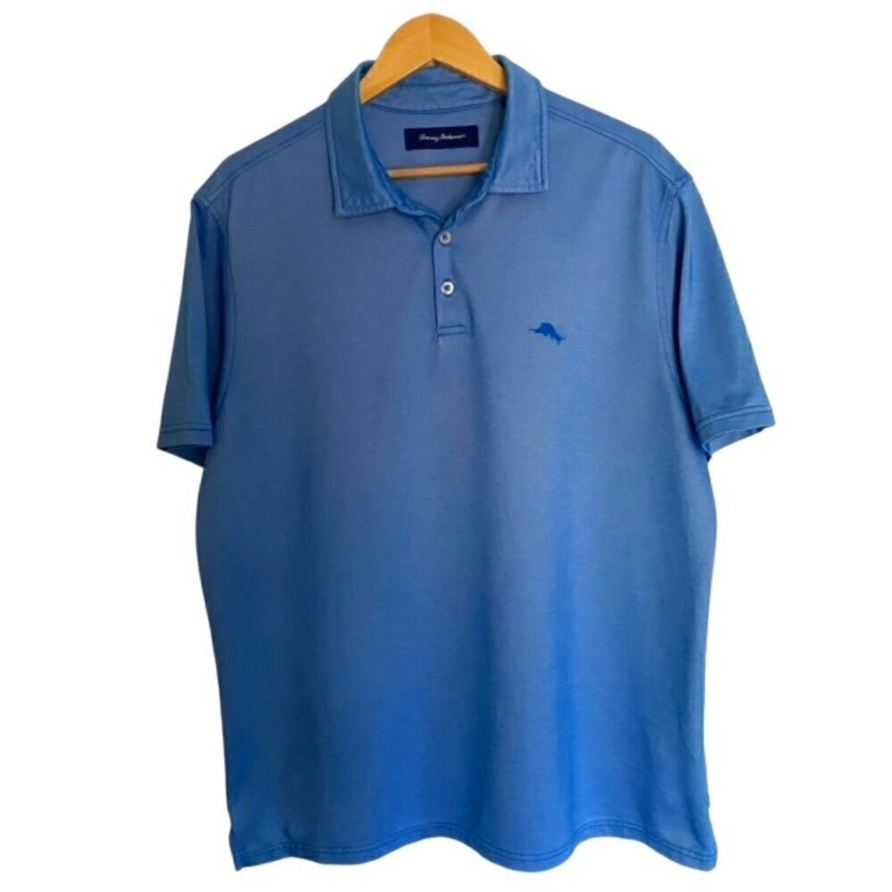 Tommy Bahama Blue On Par Spectator Short Sleeve Polo Shirt XLarge